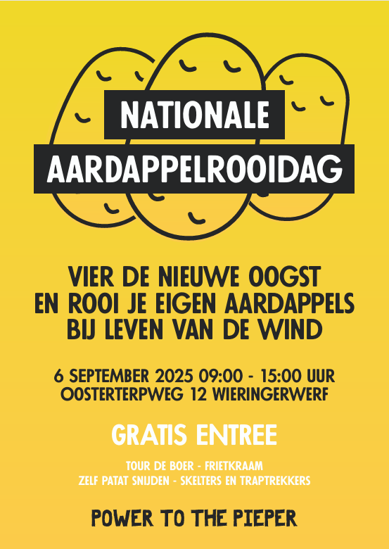Leven van de Wind in Wieringerwerf doet mee aan de Nationale Aardappelrooidag 2025